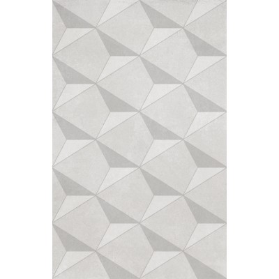 Плитка HGD/A583/6437 Декор Корредо серый светлый матовый 25x40