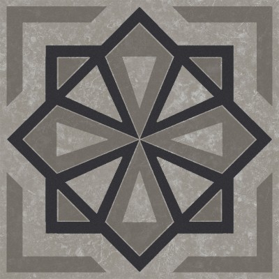 Плитка KMD3STA051GN Декор Касабланка серый матовый 9,8x9,8x0,7