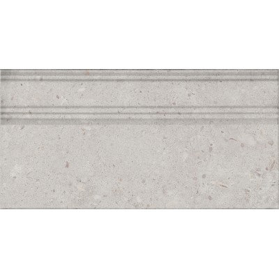 Плитка FME015R Плинтус Риккарди серый светлый матовый обрезной 20x40