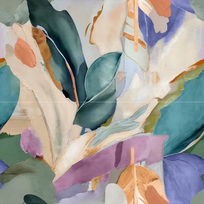 Плитка OS/B392/2x/48000R Панно Impression blue глянцевый обрезной 80x80