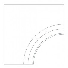 Керамогранит 620090000808 Drift Grey Bordo Curvilineo Svasato R 30 60x60