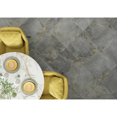 Керамогранит D60226M Stoncrete Gray карвинг 600x600x9.5