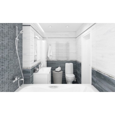 Мозаика MM60070 Zen Декор мозаичный белый 20х60