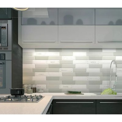 Плитка 2870 Гамма фисташковый светлый 8,5х28,5