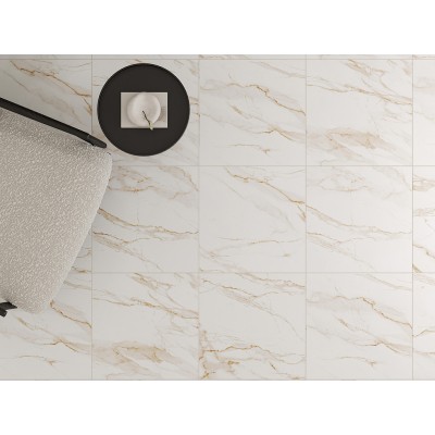 Плитка 010100001554 Капелла белый верх 01 25x40