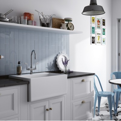 Плитка 21015 Skirting Blanco Brillo 15х15