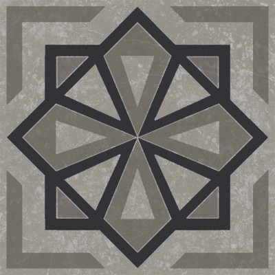 Плитка KMD3STA051GN Декор Касабланка серый матовый 9,8x9,8x0,7