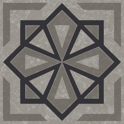 Плитка KMD3STA051GN Декор Касабланка серый матовый 9,8x9,8x0,7