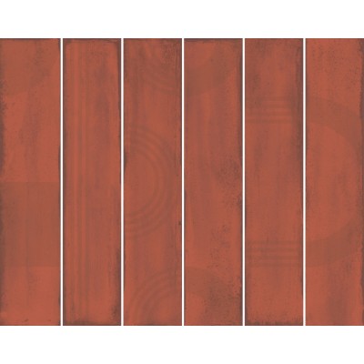 Плитка KMP3STA005RN6X Панно Мажорель красный глянцевый (из 6 частей 6х28,5) 36x28,5x1