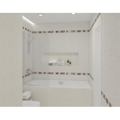 Плитка Бордюр Sand серый 6,3х60