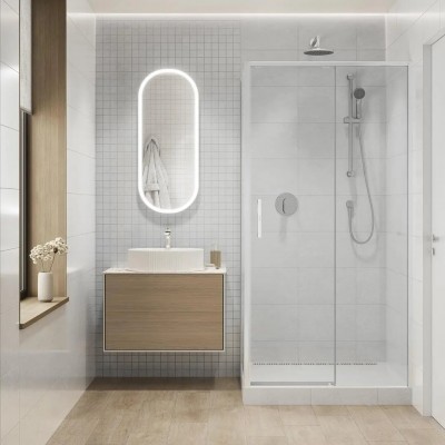 Плитка 6424 Мотиво серый светлый глянцевый 25x40