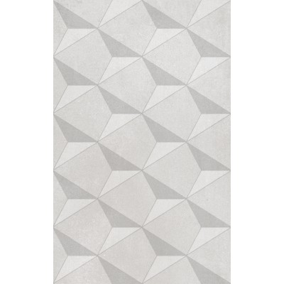 Плитка HGD/A583/6437 Декор Корредо серый светлый матовый 25x40