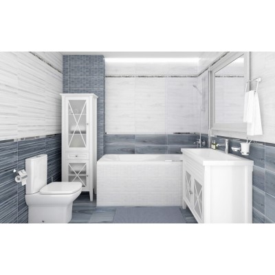 Мозаика MM60070 Zen Декор мозаичный белый 20х60