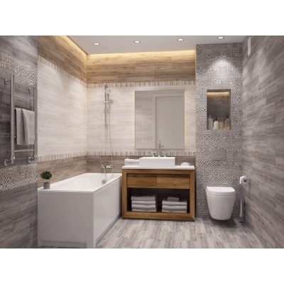 Плитка Альбервуд коричневая 1064-0213 20х60