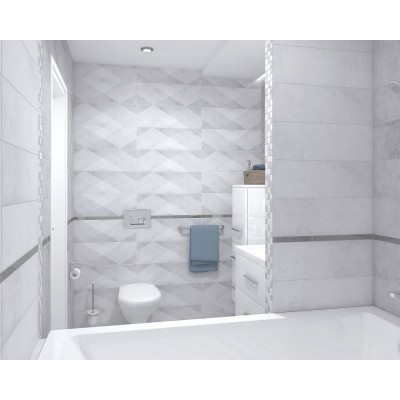 Плитка Mizar серый узор 17-00-06-1181 20х60