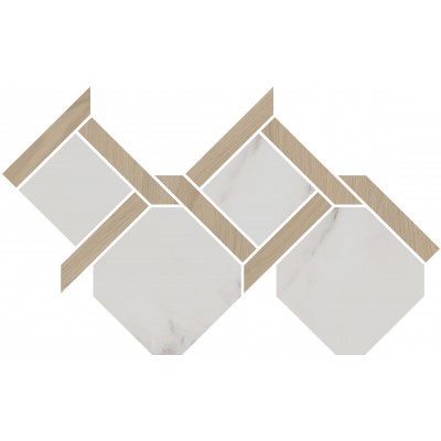 Керамогранит ID169 Декор Монте Тиберио наборный лаппатированный 48x29,5x0,9