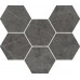 Керамогранит 620110000050 Charme Evo Antracite Mosaico Hexagon 25x29