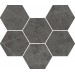 Керамогранит 620110000050 Charme Evo Antracite Mosaico Hexagon 25x29