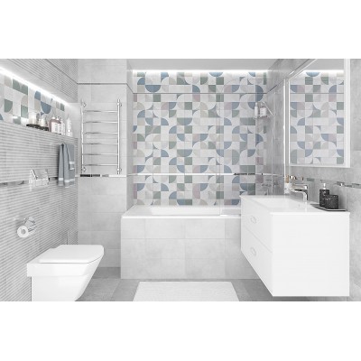 Плитка 08-00-06-2459 Atlas серый узор 20х40