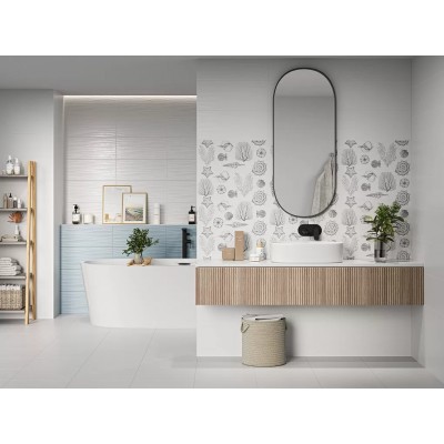 Плитка Monocolor sugar blue голубой 01 25x60