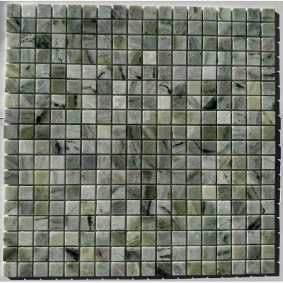 Мозаика PIX312 Jet Green полированная 15x15 305х305х4