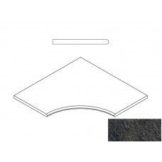 Керамогранит 620090000663 Бортик Рум Блэк угловой закругленный 30 Х2 60х60