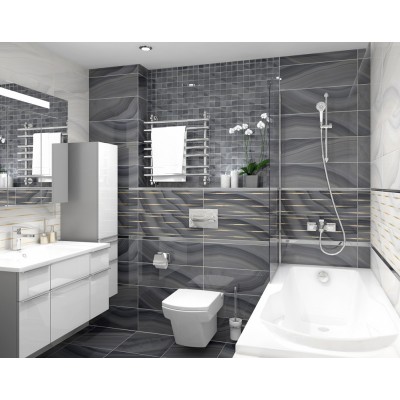 Мозаика MM60084 Agat Декор мозаичный кофейный 20х60