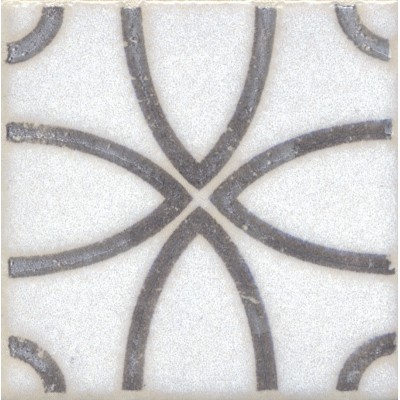 Керамогранит STG/A405/1266H Вставка Амальфи орнамент коричневый 9,8х9,8