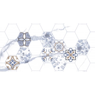 Плитка TP3670H1 Декор Киана Гексагон ректификат 30x60