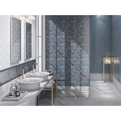 Плитка BDA014R Марсо розовый обрезной бордюр 30*12