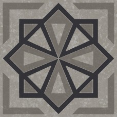 Плитка KMD3STA051GN Декор Касабланка серый матовый 9,8x9,8x0,7