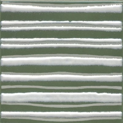 Плитка KMD3STA023GN Декор Бахия 3 зелёный глянцевый 9,8x9,8x0,7