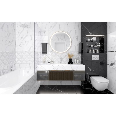 Плитка 60152 Viva белый 20х60