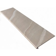 Клинкерная плитка Ступень фронтальная Tibet Smooth Round. Beige 33x120