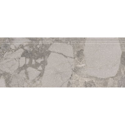 Плитка KML2FMF002BR Плинтус Рабат Стоун серый матовый обрезной 30x12x1,3