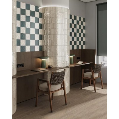 Плитка KM1515B0030N Фес бирюзовый тёмный глянцевый 15x15x0,77