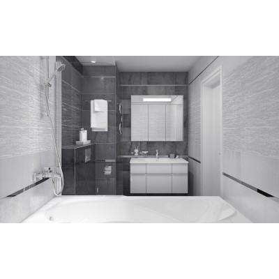 Плитка 34011 Metallica чёрный 25х50