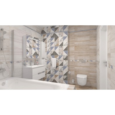 Плитка Вестанвинд Бордюр голубой 1506-0023 3x60