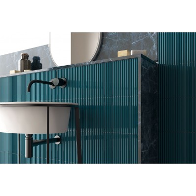 Плитка 28521 Costa Nova Onda Black Matt 5x20