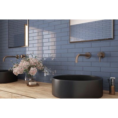 Плитка 28521 Costa Nova Onda Black Matt 5x20