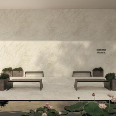 Плитка HCP8 Marvel T 3D Arch Navona White Matt 50x120