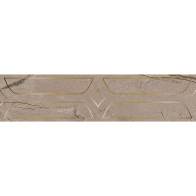 Плитка KMB3STA010BR Бордюр Ифран бежевый светлый глянцевый обрезной 60x14,5x0,9