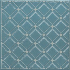 Плитка KMD3STA016GN Декор Бахия 1 бирюзовый глянцевый 9,8x9,8x0,7