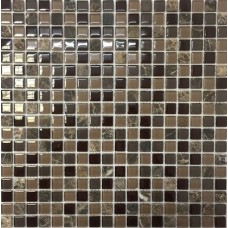 Мозаика S-855 стекло камень (15*15*4) 305*305