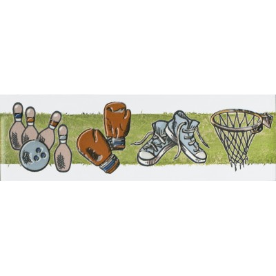 Плитка OS/A255/5009 Бордюр Веселые старты 20x6,3