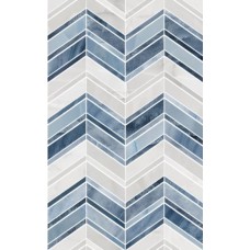 Плитка 010300000188 Декор Аника голубой 01 25х40