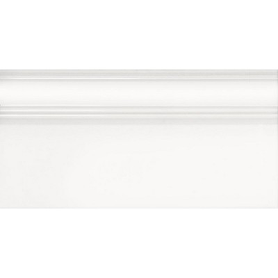 Плитка FME032R Плинтус Беллони белый матовый обрезной 20x40x1,6