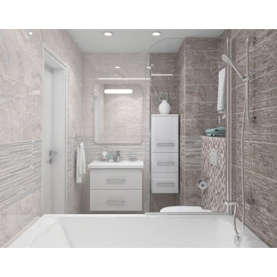 Плитка Marmo тёмно-бежевый мозаика 17-11-11-1190 20х60