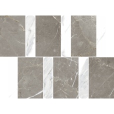 Мозаика 600110000979 Stellaris Grey Mosaico Argan Nat 36.8x26.9