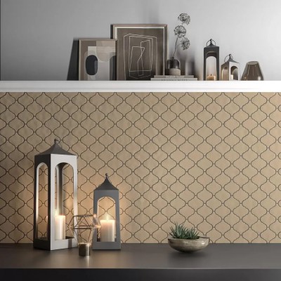 Плитка KM2630M0010N Арабески Марокко коричневый тёмный глянцевый 26x30x0,7